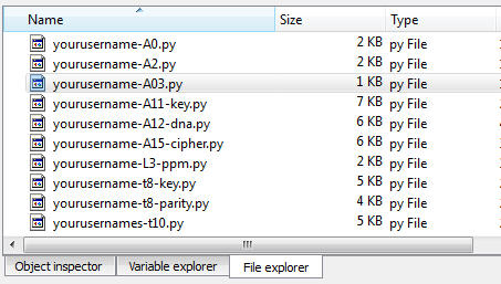 Spyder File Explorer